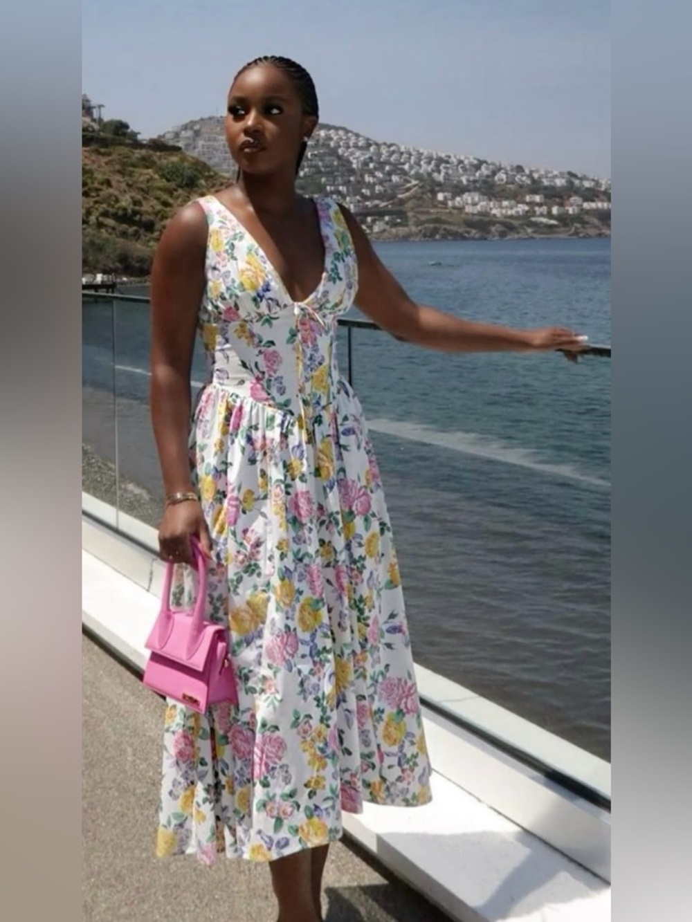 House of CB Emmelina floral cotton blend dress - Picture 6 of 13